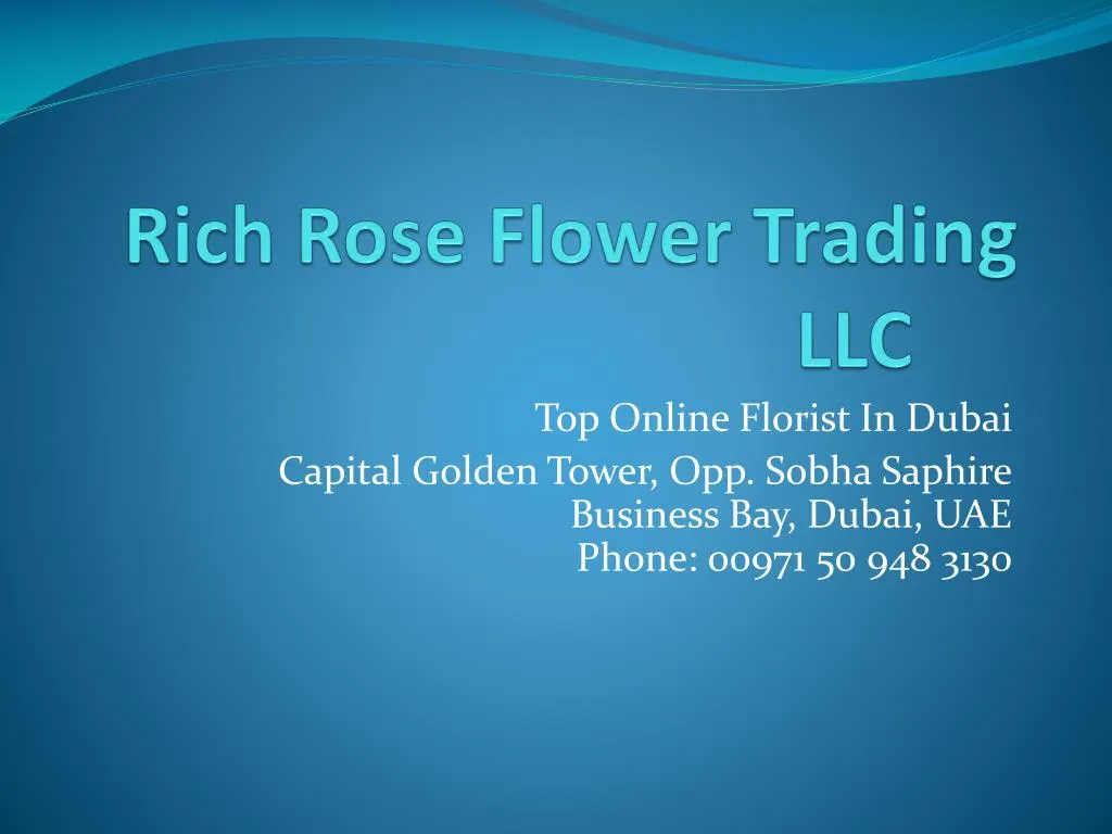 rich rose flower trading llc