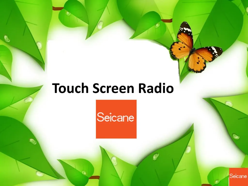 touch screen radio