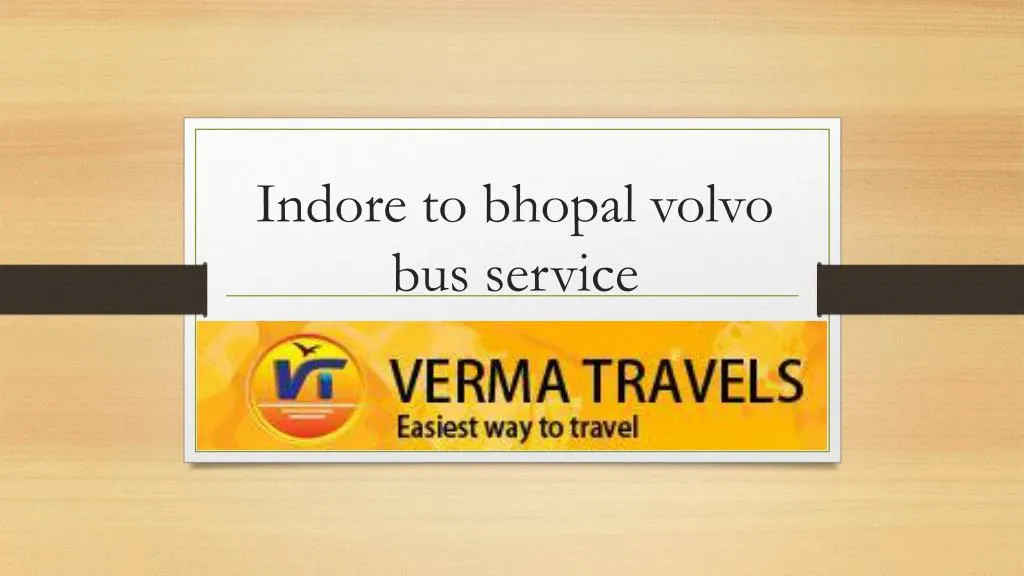 i ndore to bhopal volvo bus service