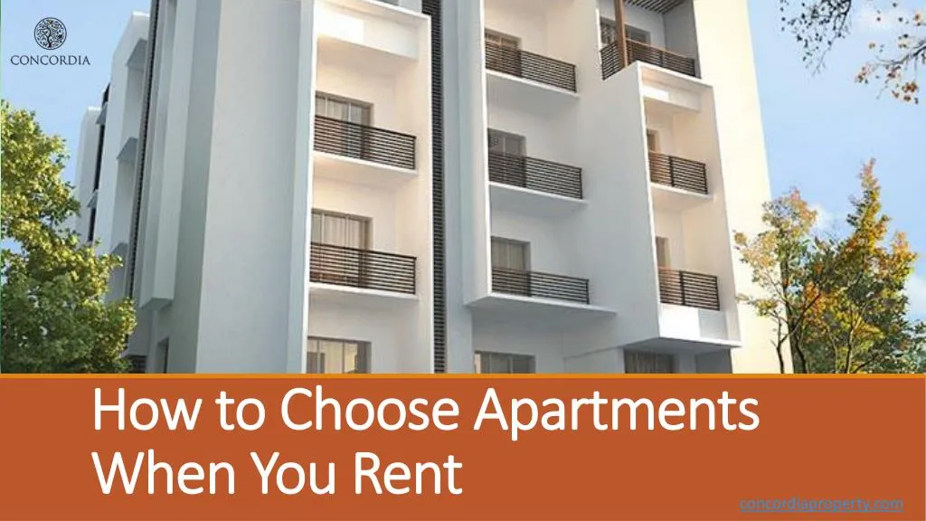 how to choose apartments when you rent