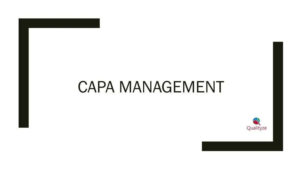 capa management