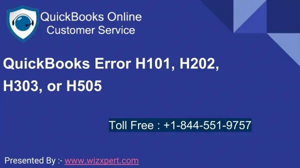 QuickBooks Error H101, H202, H303, or H505