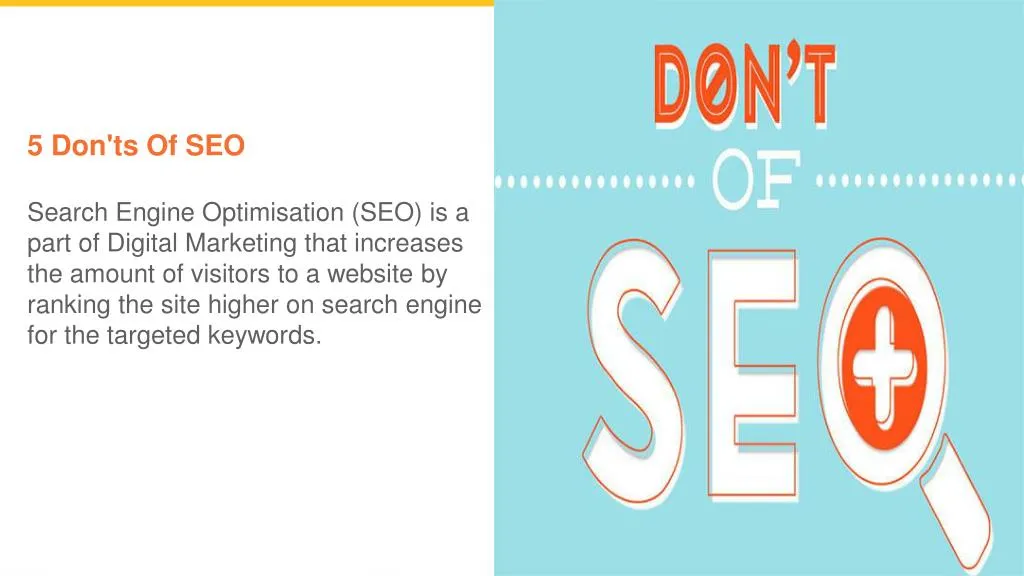 5 don ts of seo search engine optimisation