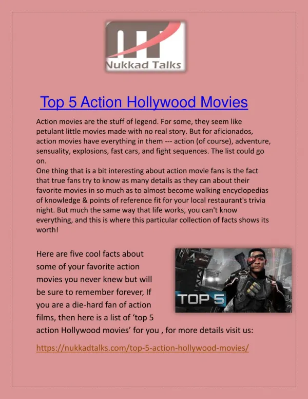 Top 5 Action Movies