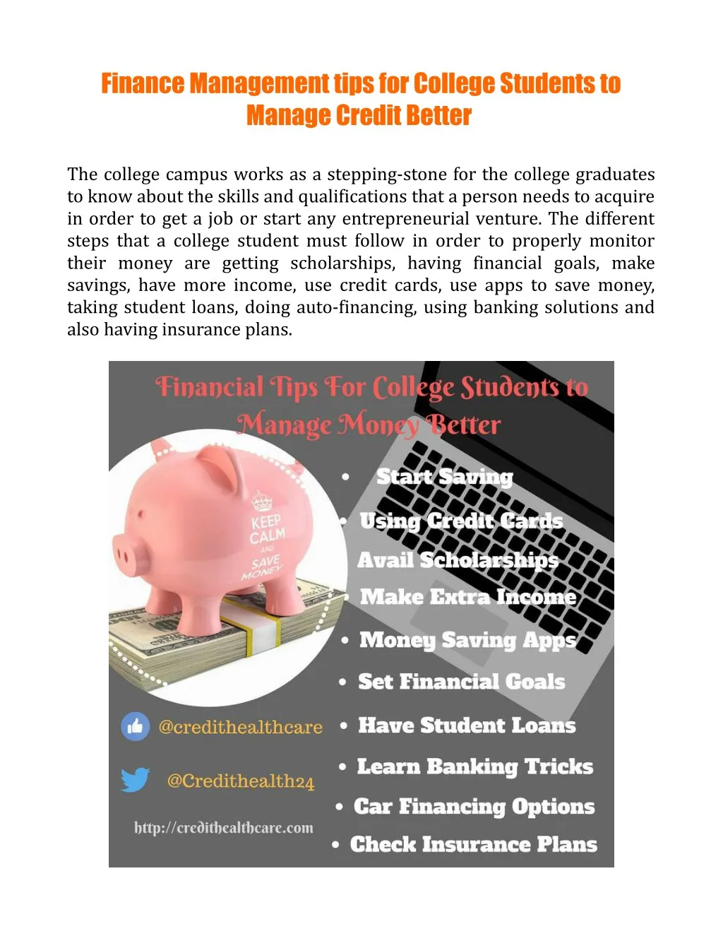 finance management tips for college students