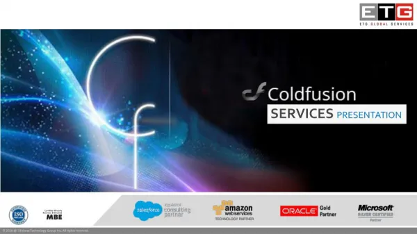 Offshore ColdFusion Web Application Development Services - Etisbew