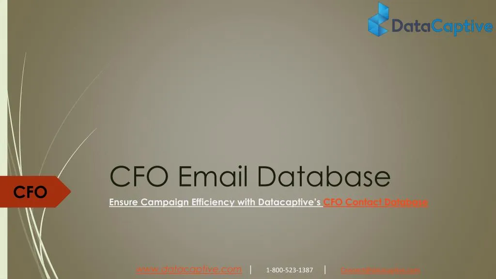 cfo email database
