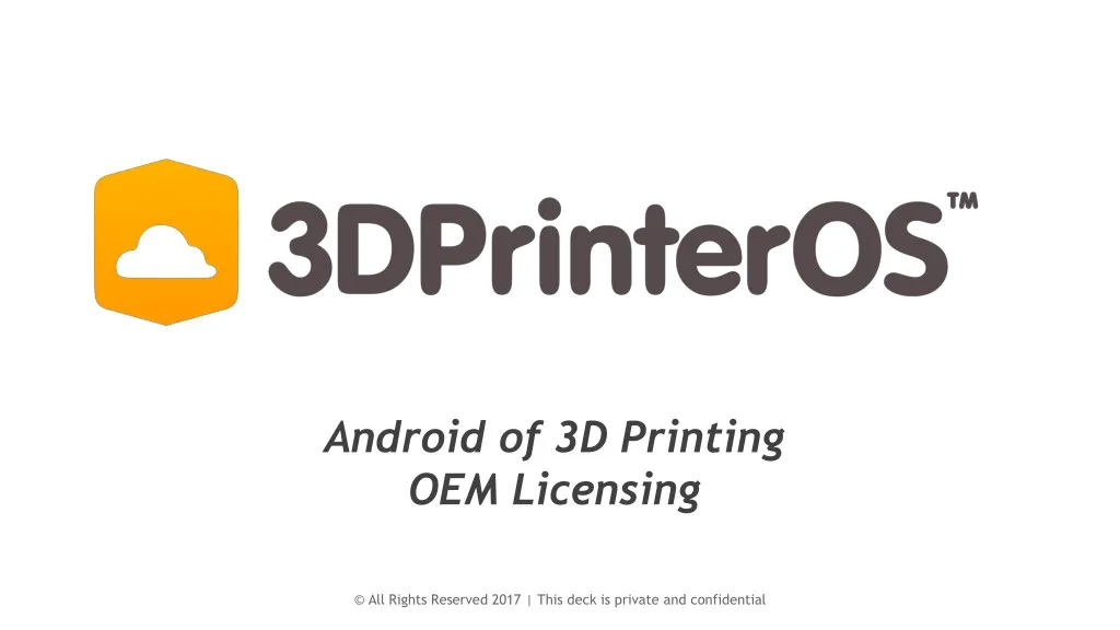 android of 3d printing oem licensing