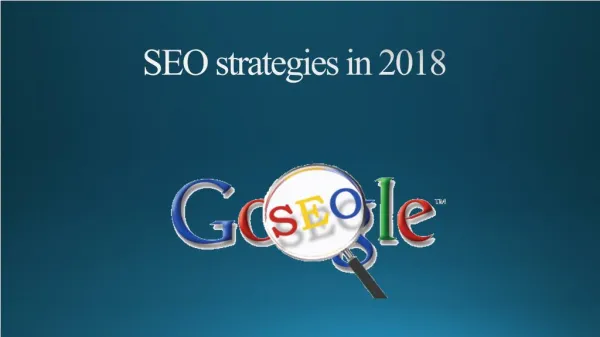 SEO strategies 2018