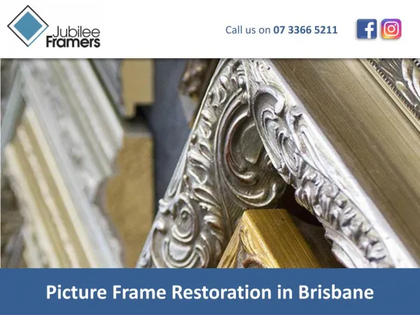 Picture Frame Restoration in Brisbane