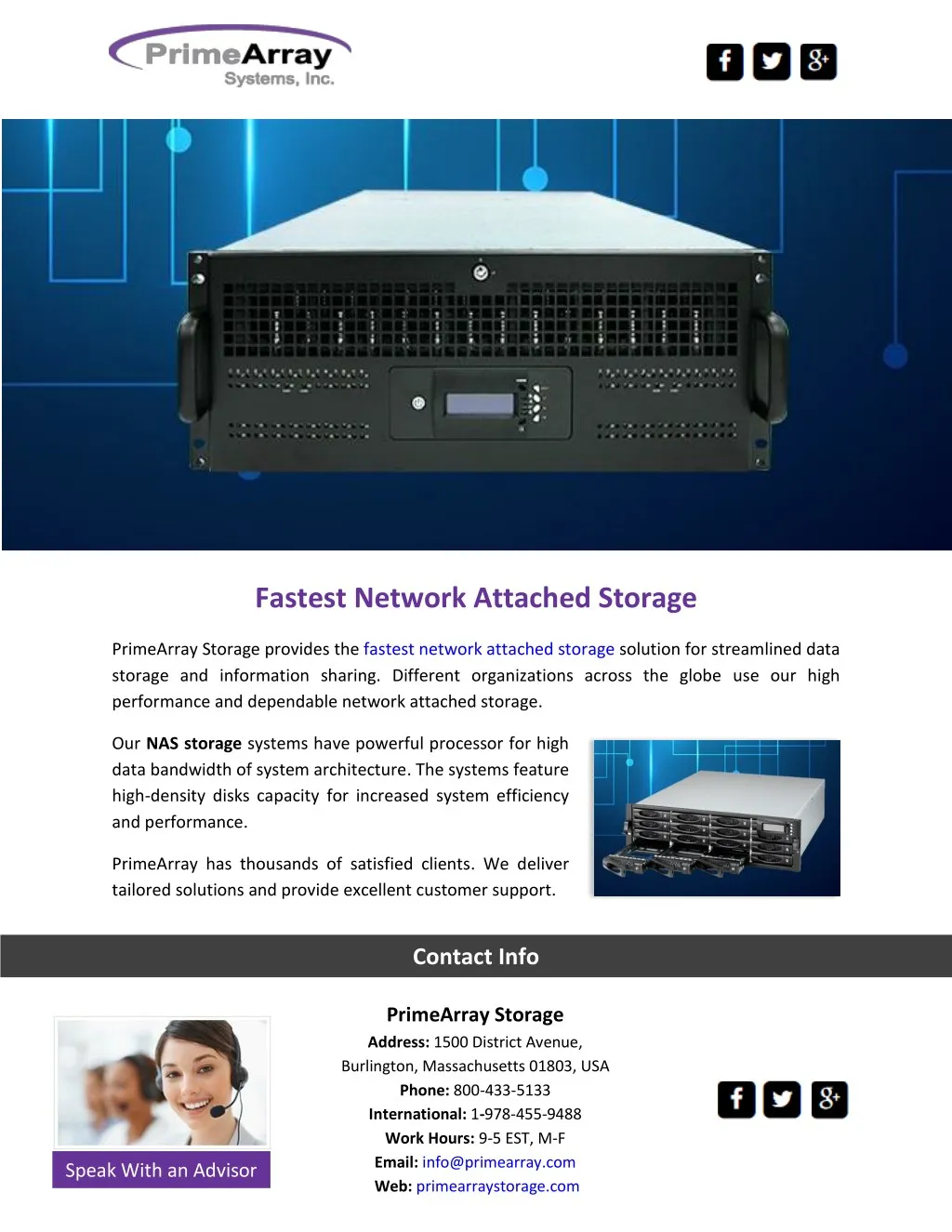 fastest network attached storage