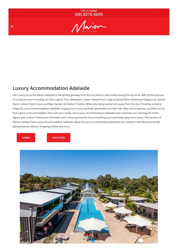 Luxury Accommodation Adelaide