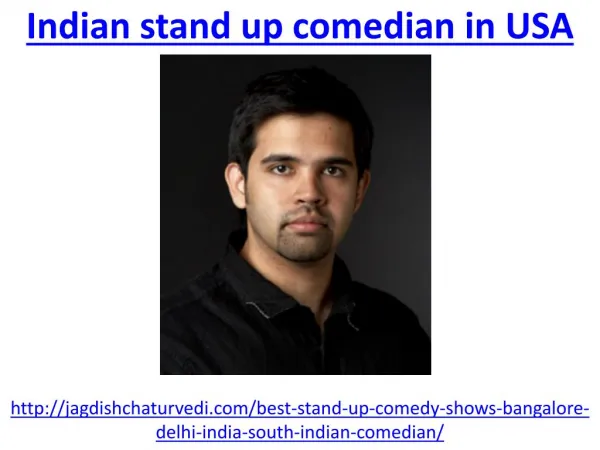 Who is indian stand up comedian in usa