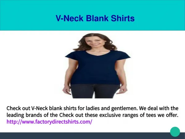 V-Neck Blank Shirts