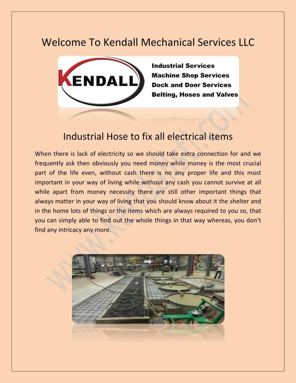 welcome to kendall mechanical services llc