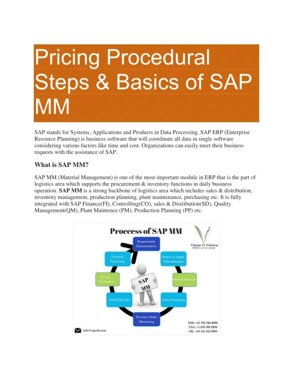 SAP MM PDF |SAP MM Tutorial