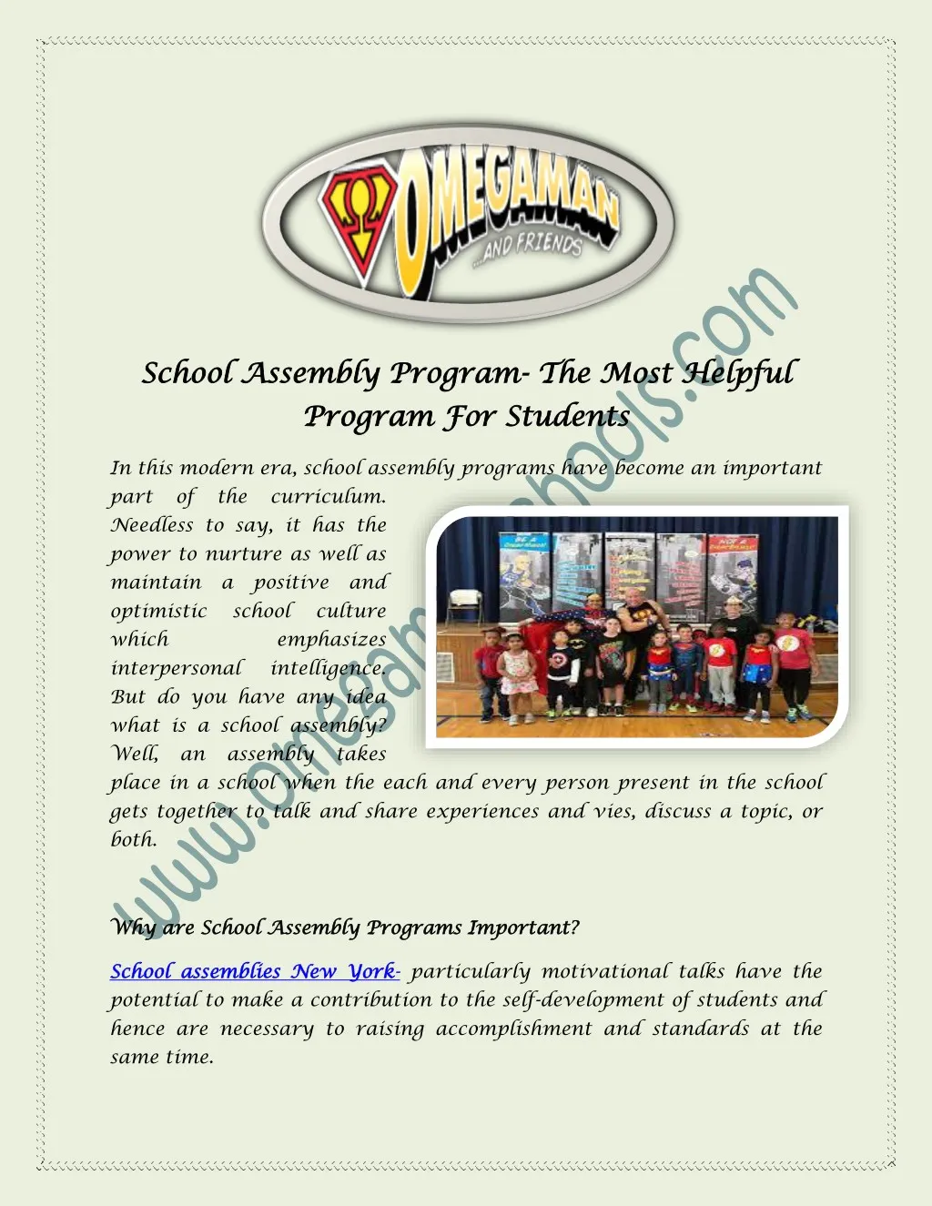 school assembly program school assembly program