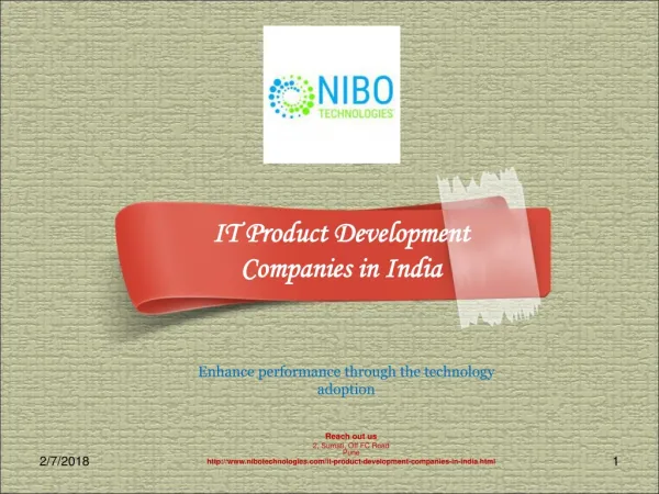 IT Product Development Companies in India - NIBO Technologies