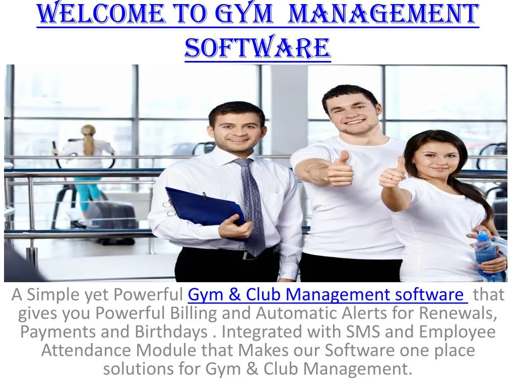 welcome to gym management software
