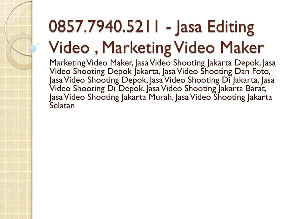 0857 7940 5211 jasa editing video marketing video