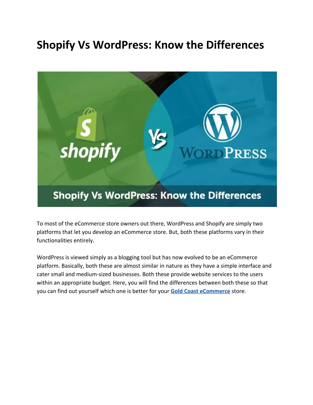 shopify vs wordpress know the differences