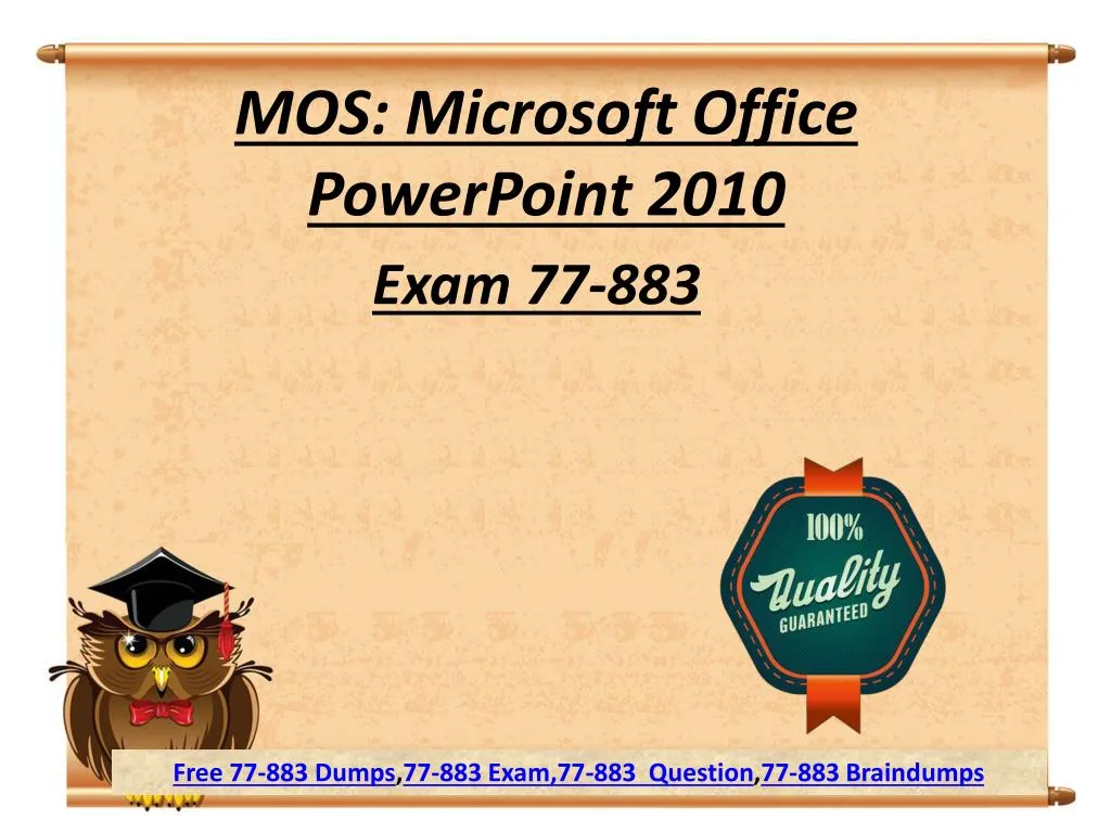 mos microsoft office powerpoint 2010