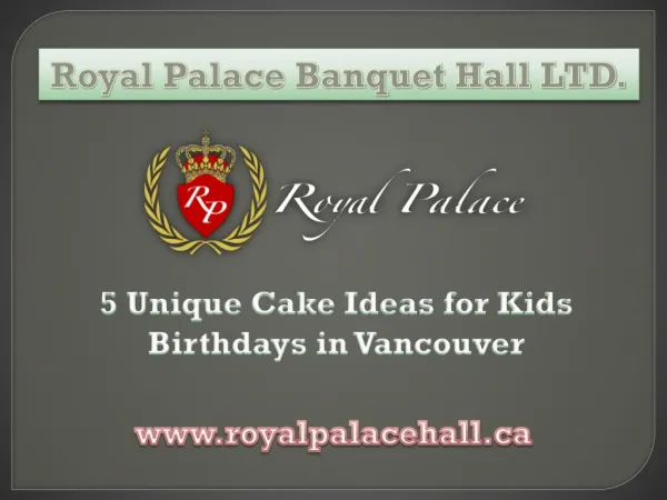 5 Unique Cake Ideas for Kids Birthday in Vancouver