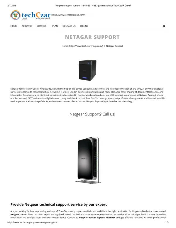 find the netgear customer service 1844-891-4883