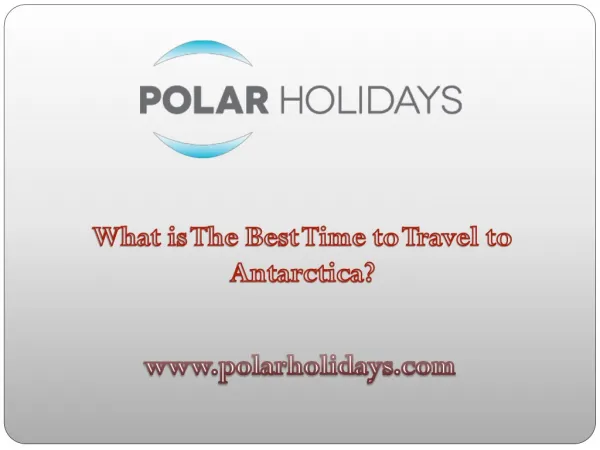 What is The Best Time to Travel to Antarctica?