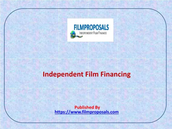 Independent Film Financing