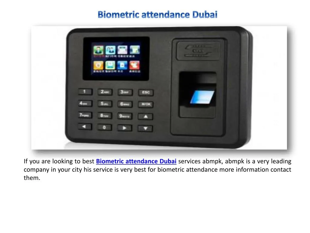 biometric attendance dubai