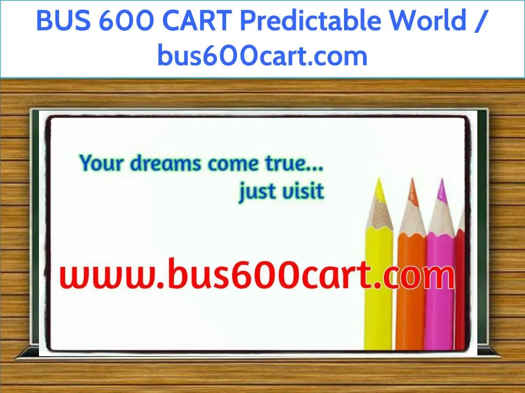 bus 600 cart predictable world bus600cart