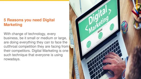 5 Reasons Why you Need Digital Marketing for your Business
