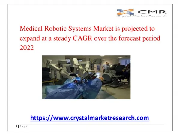 Medical Robotic Systems Market Key Manufacturing Base and Competitors Growth Rate for 2012-2022