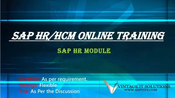 SAP HR PPT