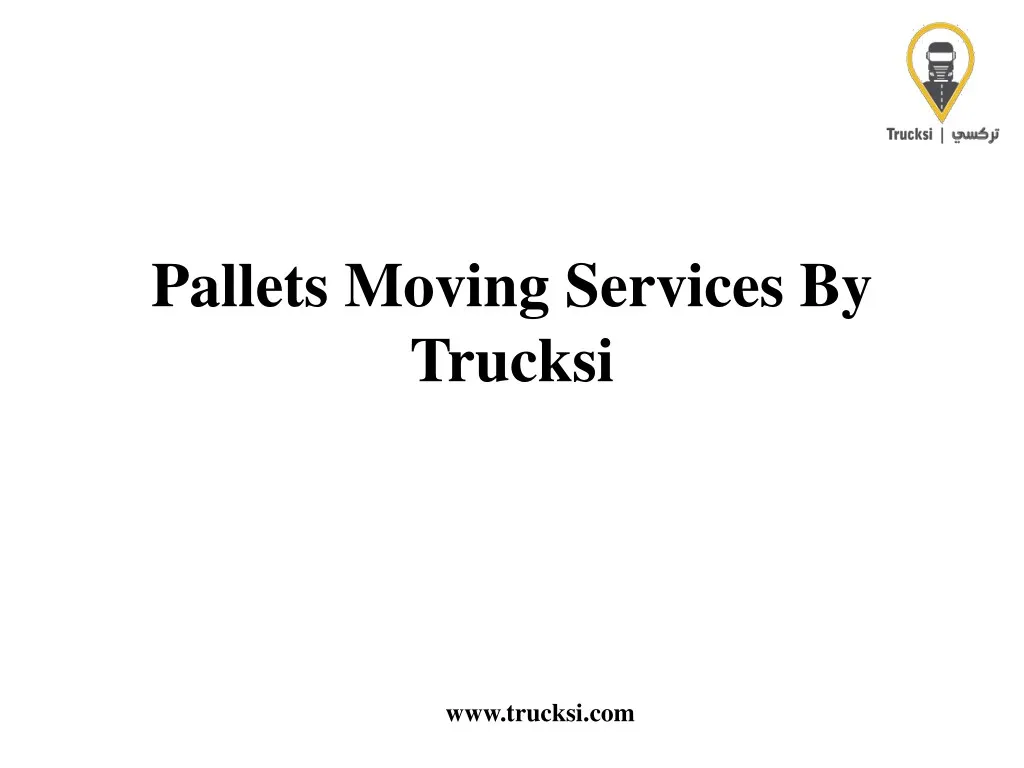 pallets moving services by trucksi