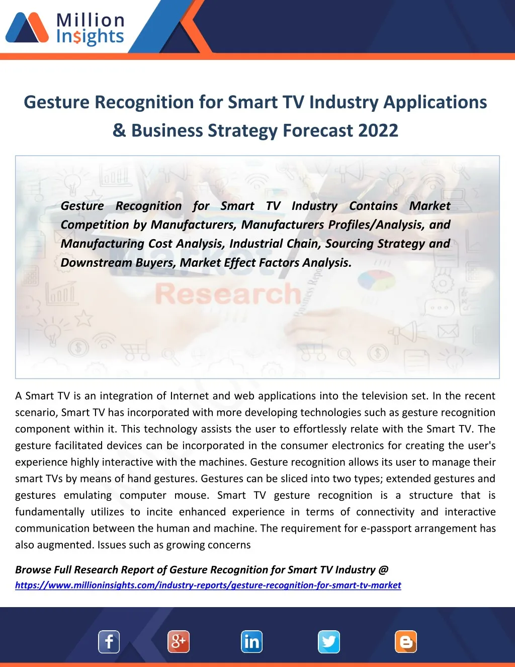 gesture recognition for smart tv industry