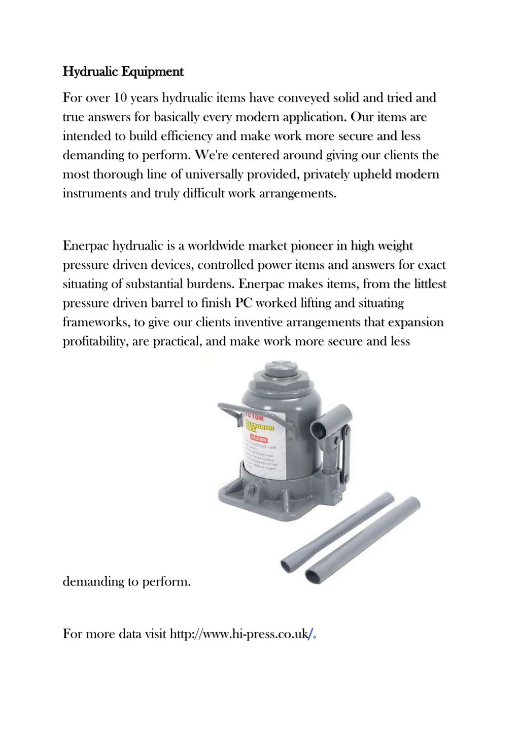 hydrualic equipment hydrualic equipment