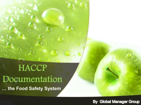 Information about HACCP Mandatory Documents