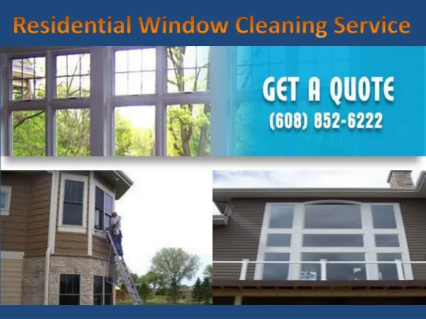 Residential window cleaning madison