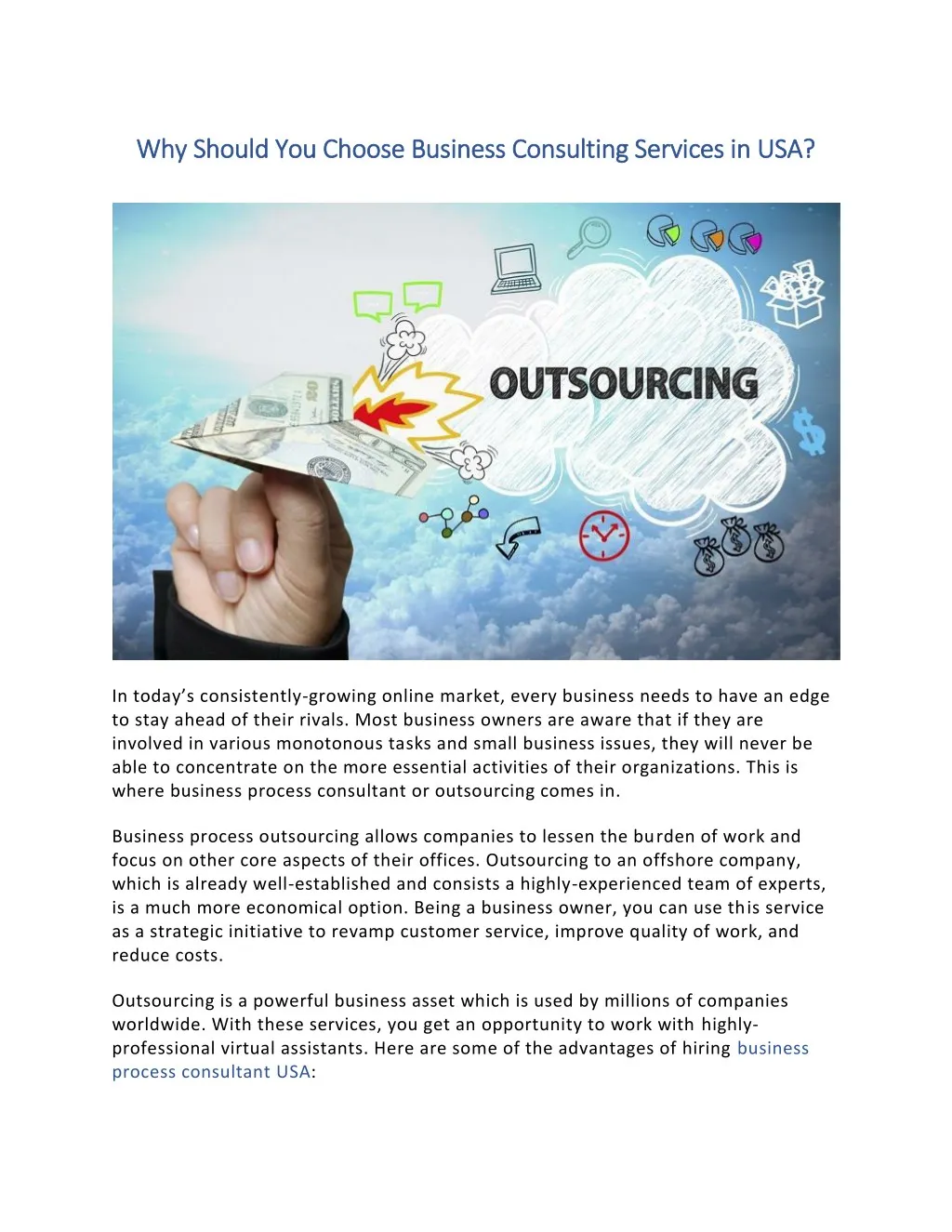 why should you choose business consulting