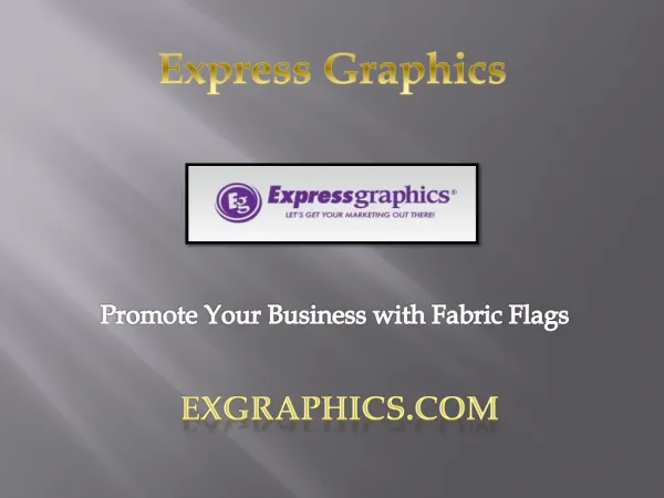 Promote Your Business with Fabric Flags