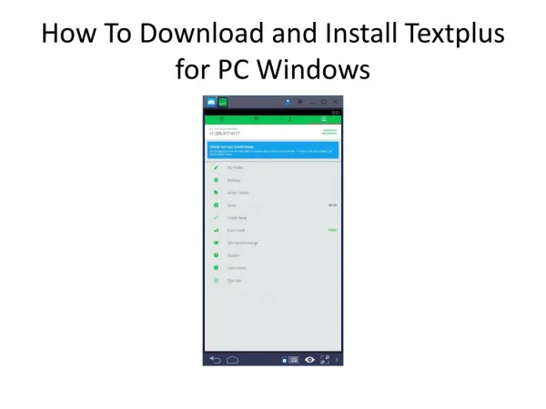 How to Download and Install textPlus on PC- Free Text & Calls