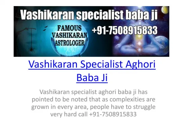 Vashikaran Specialist Baba Ji | 91-7508915833 | Delhi ncr