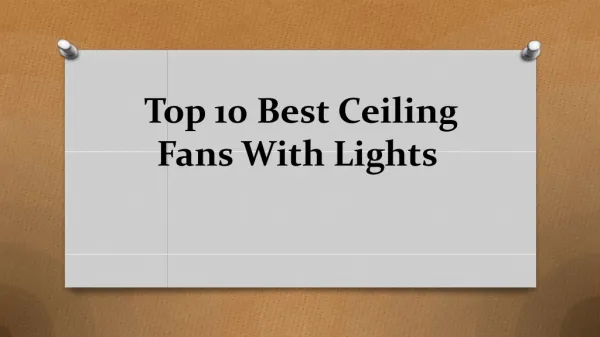 Top 10 best ceiling fans with lights in 2018
