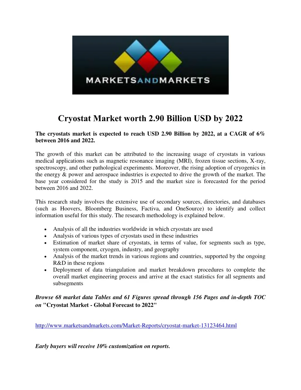 cryostat market worth 2 90 billion usd by 2022