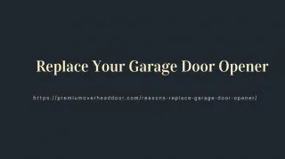 Replace Your Garage Door Opener - slide 1