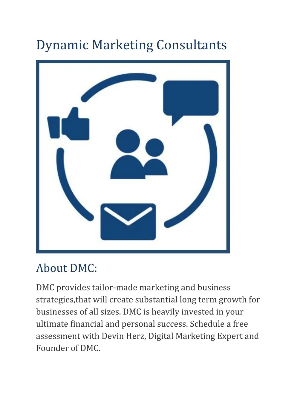 dynamic marketing consultants