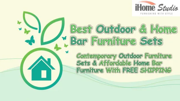 Outdoor Furniture Sets & Bar Furniture - iHome Studio