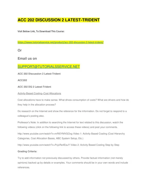 acc 202 discussion 2 latest trident